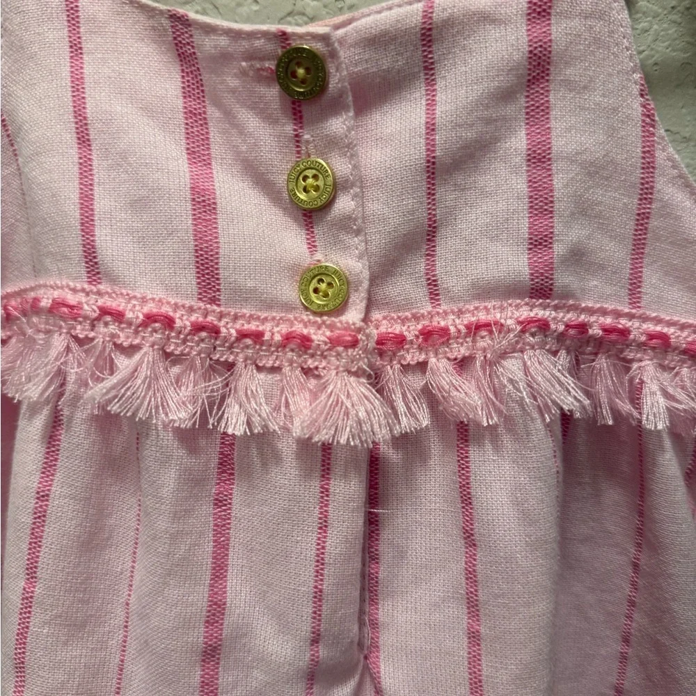 Juicy Couture Childs Pink Striped Dress Size 3T